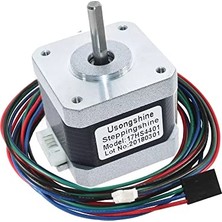 Yazıcı — 17HS4401 Nema 17 Step Motor 0.42N.M D Mil 2 Faz 1.5A 1.8 Derece 200 Adıım 3D Printer Cnc Robotik Lazer Kazıma Plazma Otomasyon Tekstil