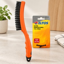 TeknoKapsül Tel Fırça Renkli Plastik Saplı 33 cm