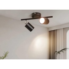 Tr Panasonıc Ampullü Ikili LED Spot Aplik Avize Armatür Harekli Metal Gün Işı LED Ampul Da