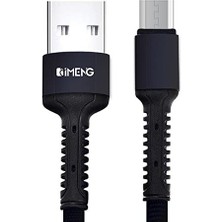 3A Usb-A To Micro Pro Örgülü Veri ve Hızlı Şarj Kablosu 1 Metre, Siyah