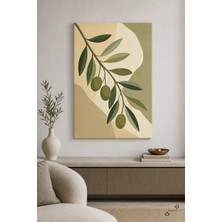 Zeytin Dalı Minimalist — 30×40 cm Kanvas Tablo
