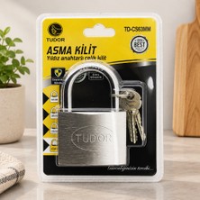 TeknoKapsül Çelik Asma Kilit Kısa Kancalı Yıldız ve Çivi Anahtarlı