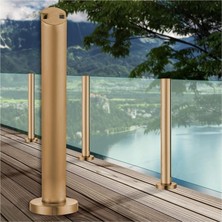Tr Cam Korkuluk Direği, 50/80/110/140/150 cm Yüksekliğinde, Teras Için, 10/12 mm Cam, Çit Dire�