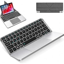 Kablosuz Tablet Klavyesi, Ultra Ince, Touchpad Destekli, Taşınabilir