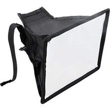 15X17 cm Üniversal Flaş Softbox Difüzörü, Canon Nikon Sony Pentax Yongnuo Uyumlu