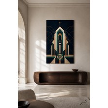 Geometrik Dua — Fütürist Anadolu — 30×40 cm Kanvas Tablo