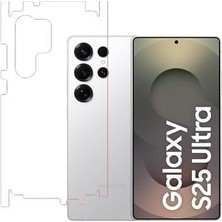Samsung Galaxy S25 Ultra Parlak Tpu Arka Kaplama; 360°