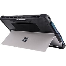 Çerçeve, Microsoft Surface Pro Darbe Emici Tablet Kılıf Rugged Sert Koruyucu Kapak Uyumlu Pro 7 Pro 6 Pro 5 Pro 4 Hybrid Pc Tpu Kickstand Destekli Kalem Yuvalı Siyah