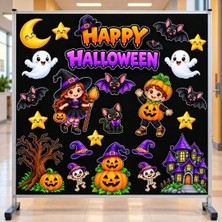 Ti Play Happy Halloween Temalı Hazır Fügür Kesim Pano Süsü
