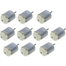 Arduino 10 Adet Dc Motor Deney Motoru 3V 6V Motor Yüksek Devir Dinamo Motor D.m