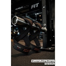 Savur 8 Loop Lifting Strap / Fitness Straps Ağırlık Çekme Ekipmanı