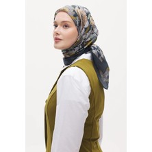 Emproyal Tenline Florenza Desen Viscon Eşarp Zümrüt