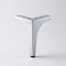 17 cm Gümüş Metal Dayanıklı Dekor Krom Mobilya Ayağı Modern Tasarım Koltuk Sehpa Masa Tv Ünitesi