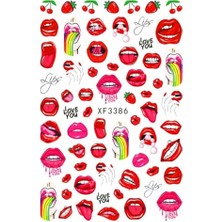 Mor Tırnak Süsleme Stickerı, Dövme ve Tattoo
