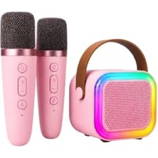 Bluetooth Karaoke Mikrofonu ve Taşınabilir Hoparlör, Çocuklar ve Yetişkinler Için
