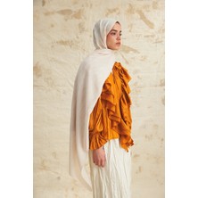 Emproyal Native Chain Desen Naia Şal Krem