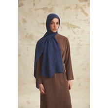 Emproyal Native Chain Desen Naia Şal Koyu Indigo