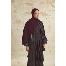 Emproyal Native Bordürlü Naia Şal Burgundy