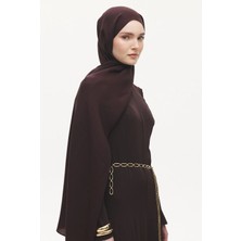 Emproyal Native Bordürlü Naia Şal Acı Kahve