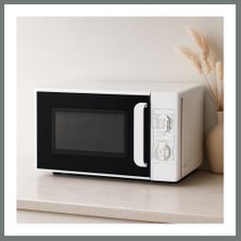 Bezos 20L 700W Mikrodalga Fırın - 5 Güç Kademesi, Buz Çözme, Beyaz Mmbz