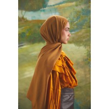 Emproyal Native Bordürlü Naia Şal Hardal