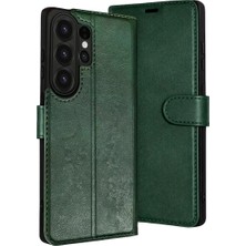Samsung Galaxy S26 Ultra Trend S Plus Kapaklı Kılıf - Yeşil