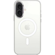 iPhone 16 Plus Kılıf Pc Real Magsafe Kapak - Şeffaf