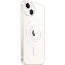 iPhone 15 Plus Kılıf Magneticsafe Şeffaf Silikon - Şeffaf
