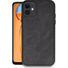 iPhone 11 Kılıf Aras Deri Kapak - Siyah