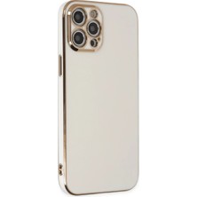 iPhone 12 Pro Max Kılıf Volet Silikon - Beyaz