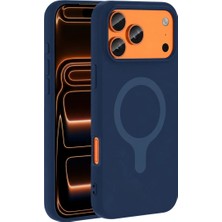 iPhone 18 Pro/17 Pro Z Silikon Magsafe Kapak - Lacivert