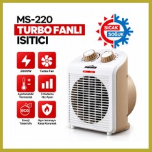 Bezos Turbo Fanlı Elektrikli Sıcak ve Soğuk Isıtıcı - 3 Kademe Bcks
