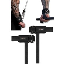 Savur Fitness Strap&cuff -Lifting Strap Cable Cuff Dual Strap
