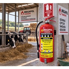 Megapol 12 kg Köpüklü Foam Yangın Söndürme Cihazları, Yangın Söndürücü, Yangın Tüpü, Yangın Söndürme Sistemleri