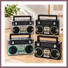 Bezos Şarjlı Bluetooth Hoparlör - Fm Radyo, Usb/tf Mp3 Çalar, Ibreli Bzss