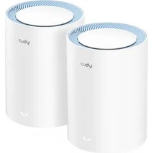 Cudy M1200 2-Pack AC1200MBPS 2.4ghz/5ghz Ap/re/wısp Mu-Mımo Kablosuz 2'li Mesh Wi-Fi Sistemi