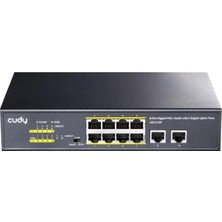 Cudy GS1010P 8 Port 10/100/1000MBPS 2*ge Uplink Vlan&extend Mode 250M 120W Poe+ Ethernet Switch