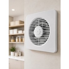 Dekoratif Banyo ve Mutfak Aspiratörü 150 mm 20,8 x 20,8 cm 20 W Havalandırma Fanı