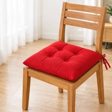 Patiyu Bağcıklı Sandalye Minderi · 40 × 40 × 4 cm · Kırmızı