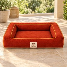 Patiyu Kedi Köpek Yatağı Sofa Bed - Kiremit · Kiremit