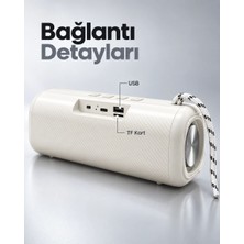 Dolozena USB ve Tf Kart Destekli Kablosuz Hoparlör Bluetooth Bağlantılı Rgb Işıklı Tasarım