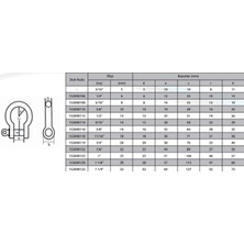 M12 Omega Zincir Kilidi 1/2 ( 2 Adet )