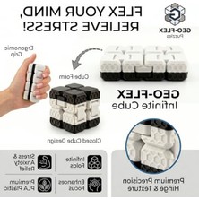 Şanal Siyah-Beyaz Fidget Cube, Stres ve Konsantrasyon Aracı