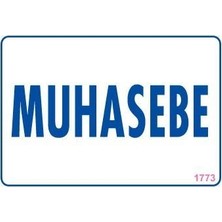 Muhasebe Uyarı Levhası 17,5X25 KOD:1773