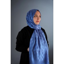 Kroren Indigo Damalı Şal - 2156