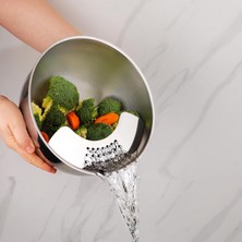Tr Schafer Gurme Süzgeçli Karıştırma Kabı 3 Parça-Inox