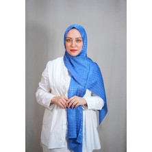 Kroren Indigo Desenli Kadın Şal - 2110
