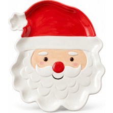 My Balli Store Noel Baba Figürlü Seramik Dekoratif Tabak