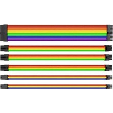 Thermaltake Ttmod Rainbow Power Supply Sleeved Kablo Seti (16 Awg)