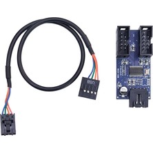 Xml Bayiciniz Tr Anakart Iç USB Hub 9 Pin Header 1x2 Çoğaltıcı Port Genişletici Panel Rgb Dişi